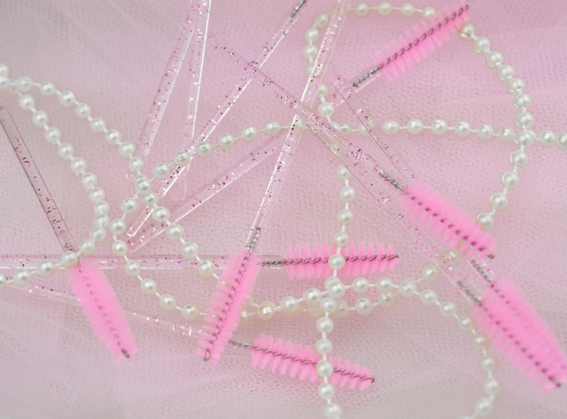 haftowana tkanina w zbliżeniu